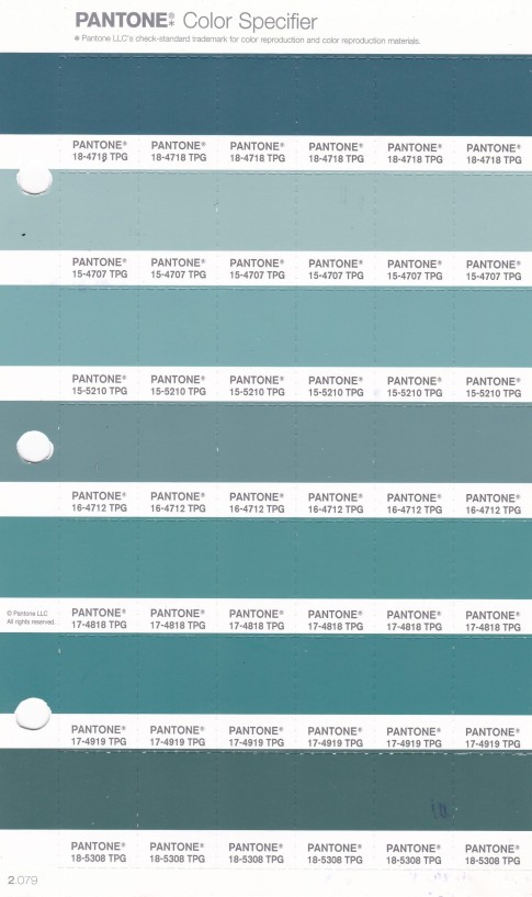 PANTONE 15-5210 TPG Nile Blue Replacement Page (Fashion, Home & Interiors)