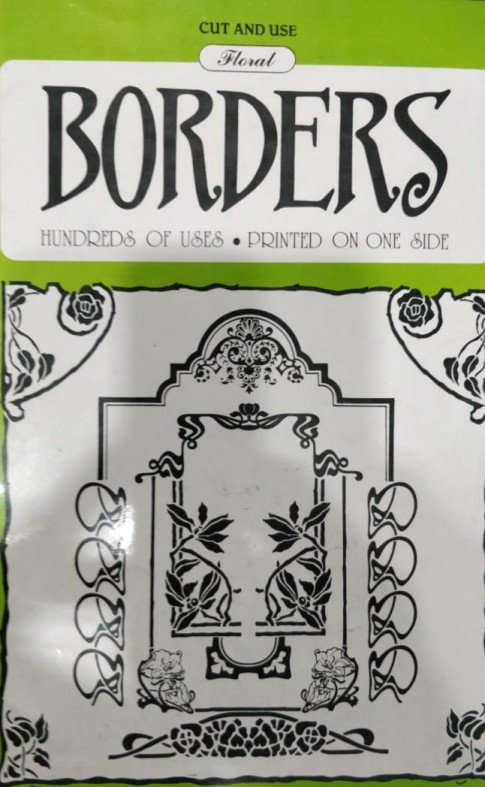 Floral Borders Book by Dover USA Ready to use for Print & Embroidery