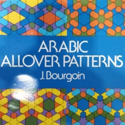 ARABIC ALLOVER Textile PATTERNS BOOK by J. BOURGOIN