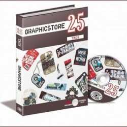 Graphicstore Tags Vol. 25 + DVD -graphics, prints & weaves for label & tags