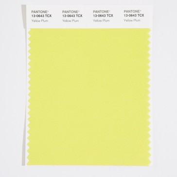 Pantone 13-0643 TCX Swatch Card Yellow Plum