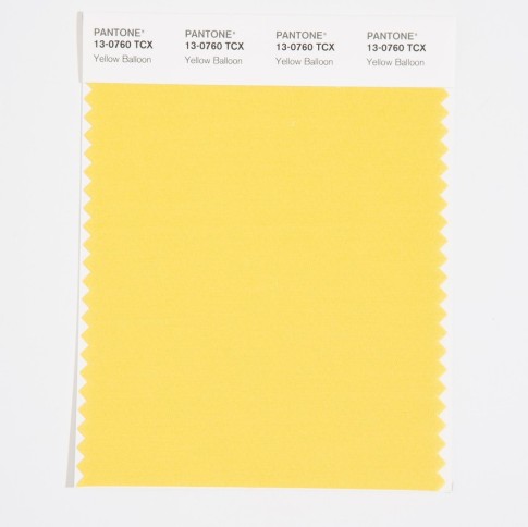 Pantone 13-0760 TCX Swatch Card Yellow Balloon