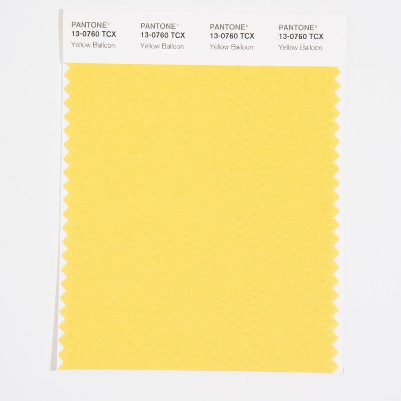 Pantone 13-0760 TCX Swatch Card Yellow Balloon