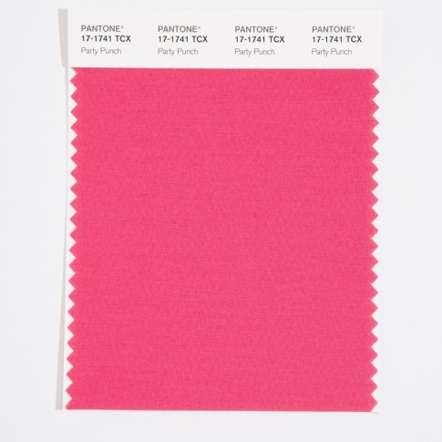 Pantone 17-1741 TCX Swatch Card Party Punch