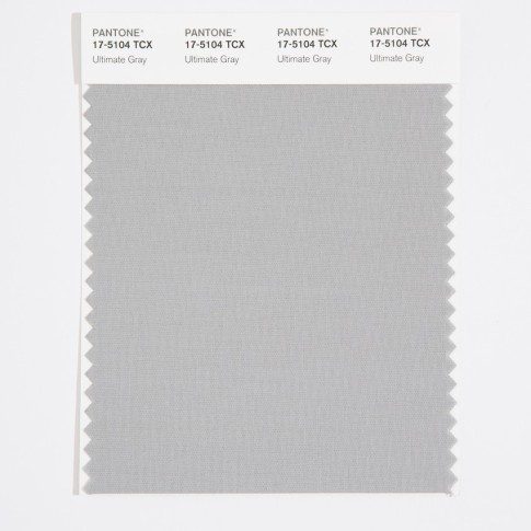 Pantone 17-5104 TCX Swatch Card Ultimate Gray