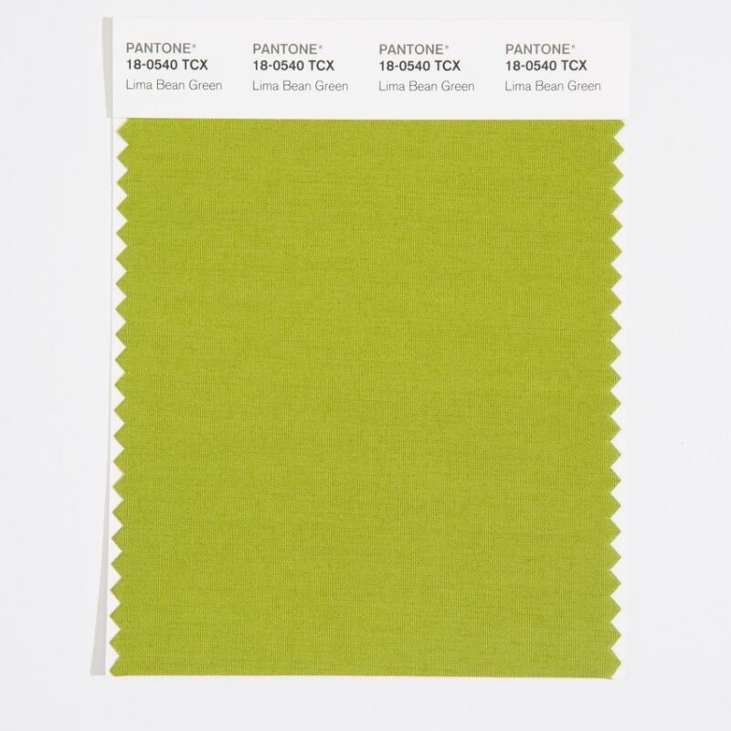Pantone 18-0540 TCX Swatch Card Lima Bean Green
