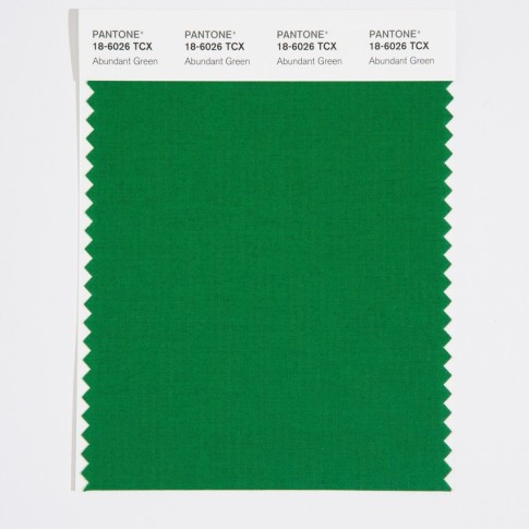 Pantone 18-6026 TCX Swatch Card Abundant Green