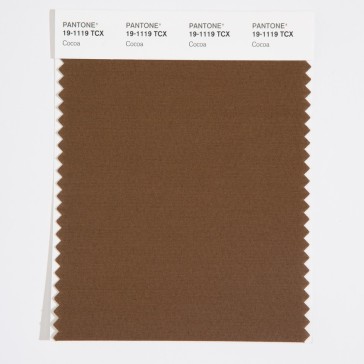 Pantone 19-1119 TCX Swatch Card Cocoa