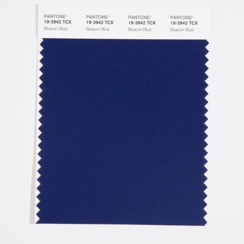 Pantone 19-3942 TCX Swatch Card Beacon Blue