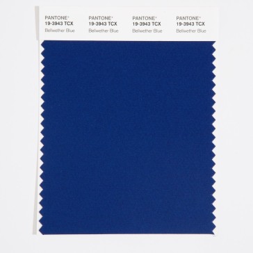 Pantone 19-3943 TCX Swatch Card Bellwether Blue