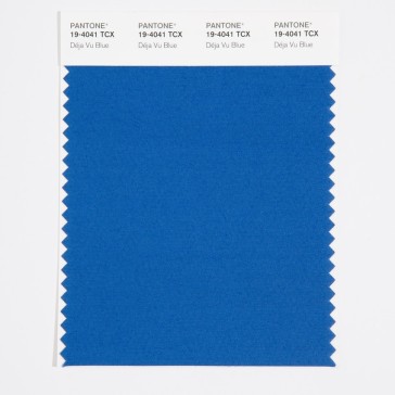 Pantone 19-4041 TCX Swatch Card Déja Vu Blue