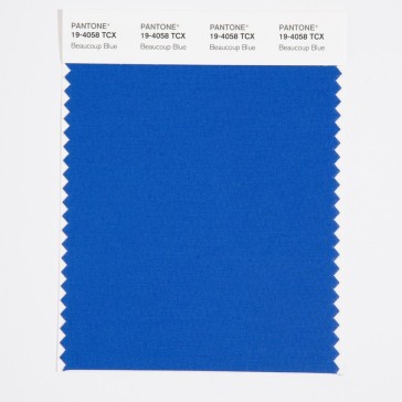 Pantone 19-4058 TCX Swatch Card Beaucoup Blue