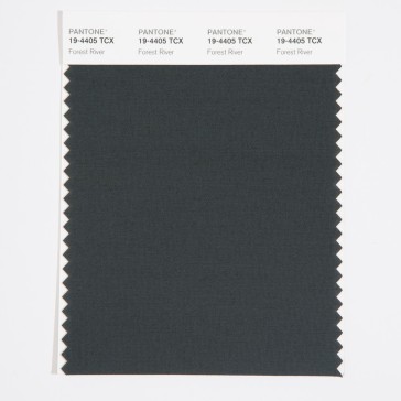 Pantone 19-4405 TCX Swatch Card Forest River