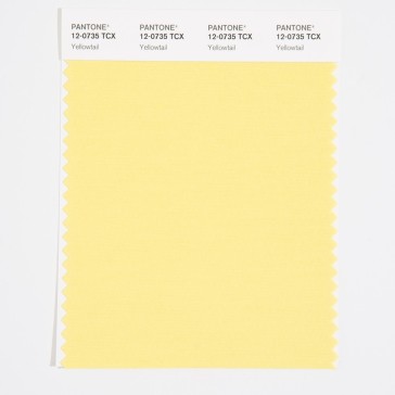 Pantone 12-0735 TCX Swatch Card Yellowtail