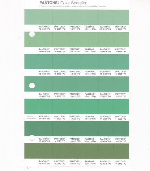 PANTONE 14-6329 TPG Absinthe Green Replacement Page (Fashion, Home & Interiors)