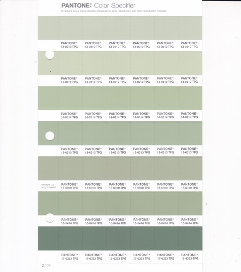 PANTONE 15-6313 TPG Laurel Green Replacement Page (Fashion, Home & Interiors)