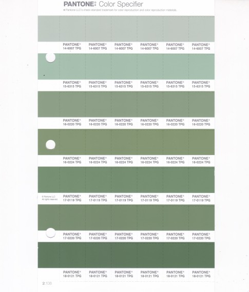 PANTONE 15-6315 TPG Smoke Green Replacement Page (Fashion, Home & Interiors)