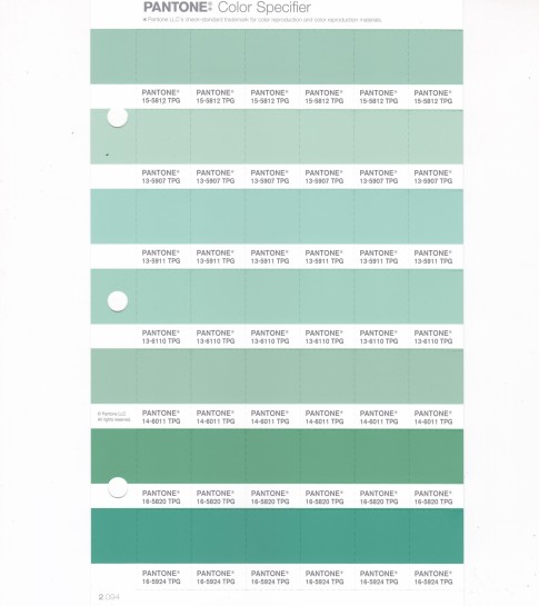 PANTONE 16-5924 TPG Winter Green Replacement Page (Fashion, Home & Interiors)
