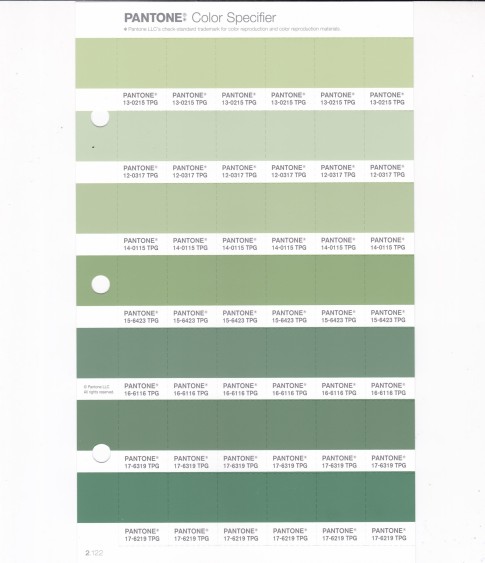 PANTONE 16-6116 TPG Shale Green Replacement Page (Fashion, Home & Interiors)
