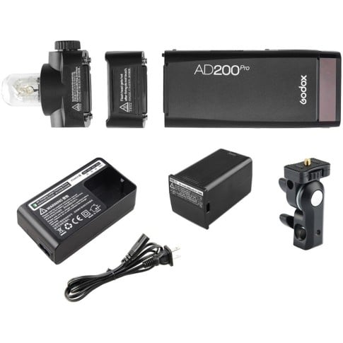 Godox AD200Pro TTL Pocket Flash Kit - 3 Godox AD200Pro TTL Pocket Flash with Built-in 2.4G Wireless X System