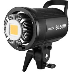 Godox SL-60 LED Video Light (Daylight-Balanced) - 1 Godox SL60 60W 5600K Studio White Version LCD Panel LED Video Light, SL60W Kit with Reflector & Lamp Cover