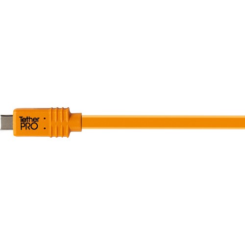 Tether Tools 15ft Tetherpro USB C to USB C for Phase One Cable (High-Visibilty Orange) CUCP15-ORG