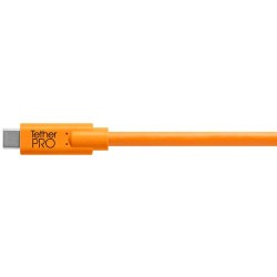 Tether Tools TetherPro USB Type-C Male to USB 3.0 Type-B Male Cable (15ft, Orange) CUC3415-ORG
