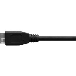 Tether Tools TetherPro USB Type-C Male to Micro-USB 3.0 Type B Male Cable (15ft, Black, Right-Angle) CUC33R15-BLK