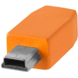 Tether Tools TetherPro USB Type-C Male to 5-Pin Micro-USB 2.0 Type-B Male Cable (15ft, Orange) CUC2515-ORG