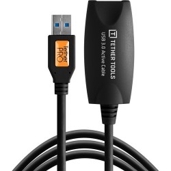 Tether Tools TetherPro USB 3.0 Active Extension Cable (Black, 16ft) CU3016