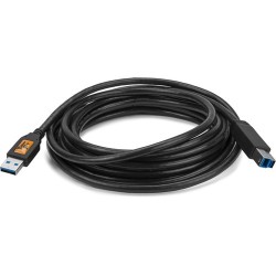 Tether Tools TetherPro SuperSpeed USB 3.0 Male A to Male B Cable (15ft, Black) CU5460BLK