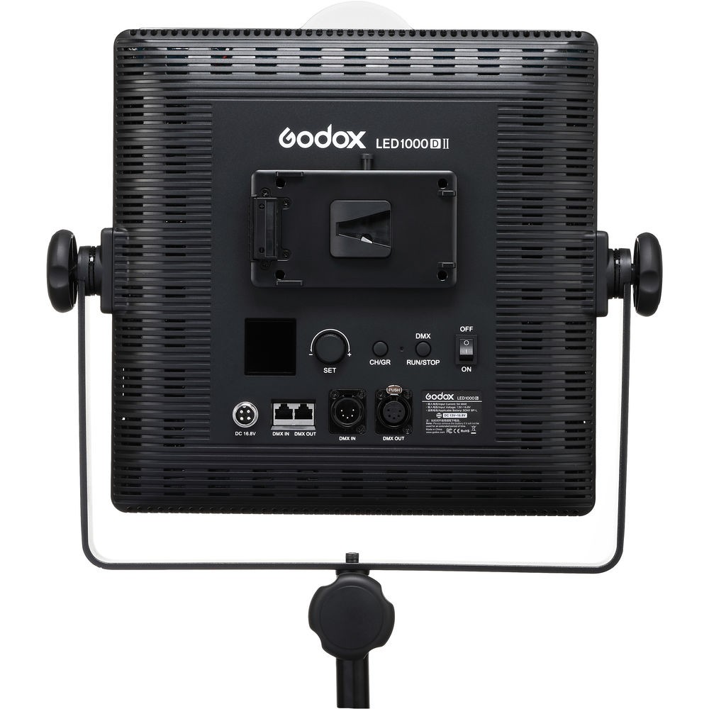 Godox LED1000DII Daylight DMX LED Video Light, Daylight Balanced, Wireless Remote