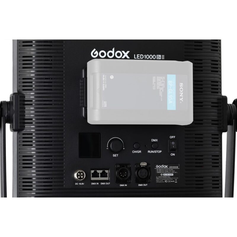 Godox LED1000BiII Bi-Color DMX LED Video Light, Brightness from 0 to 100%