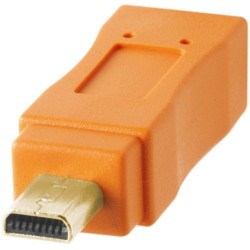 Tether Tools TetherPro USB 2.0 Type-A Male to Mini-B Male Cable (1ft, Orange) CU8001-ORG
