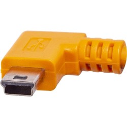 Tether Tools Tetherpro USB 2.0 to Mini-B Right Angle Adapter Cable (20inch, High-Visibilty Orange) CU51RT02-ORG