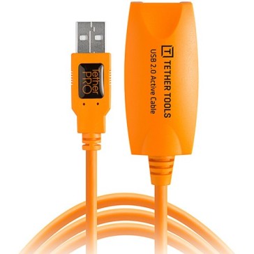 Tether Tools TetherPro USB 2.0 Active Extension Cable (16', Orange) CU1917