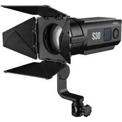 Godox S30 LED Focusing LED Light, Lightweight, Versatile Source with Light intensity, Beam spread, and Power options