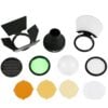 Godox AK-R1 Accessory Kit for H200R Round Flash Head Diffuser Filter & Honeycomb Grid