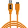 Tether Tools Starter Tethering Kit with USB 3.0 Type-A to Micro-B Cable (15', Orange) BTK54