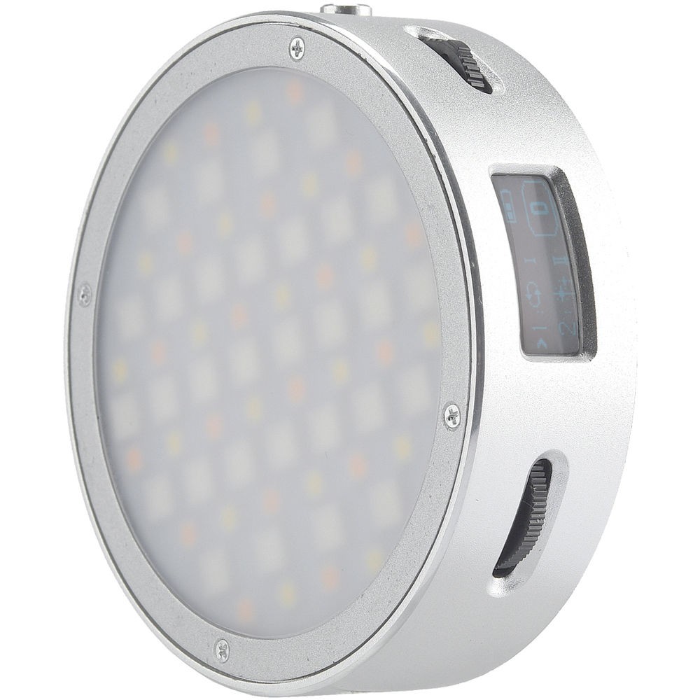 Godox Round Mini RGB LED Magnetic Light,  R1SILVER
