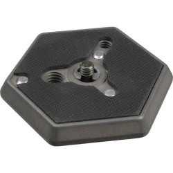Manfrotto Hexagonal Quick Release Plate Flat Bottomed with 3/8inches Screw, 130-38