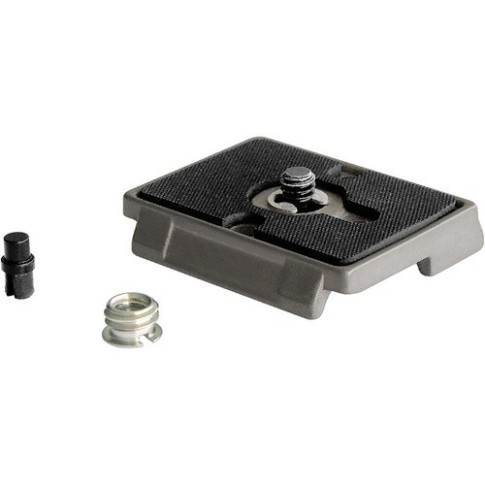 Manfrotto  Quick Release Plate with 1/4inche -20 Screw and 3/8inche Bushing Adapter, 200PL