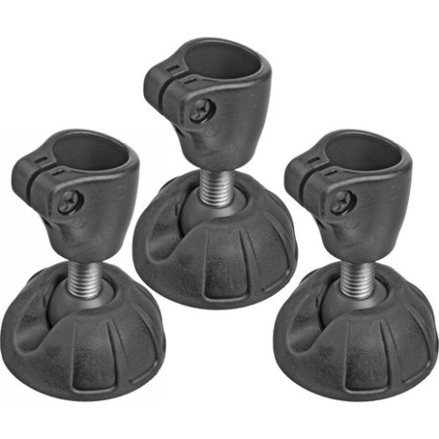 Manfrotto Suction Cups/Retractable Spike Feet Set of 3, 204SCK3
