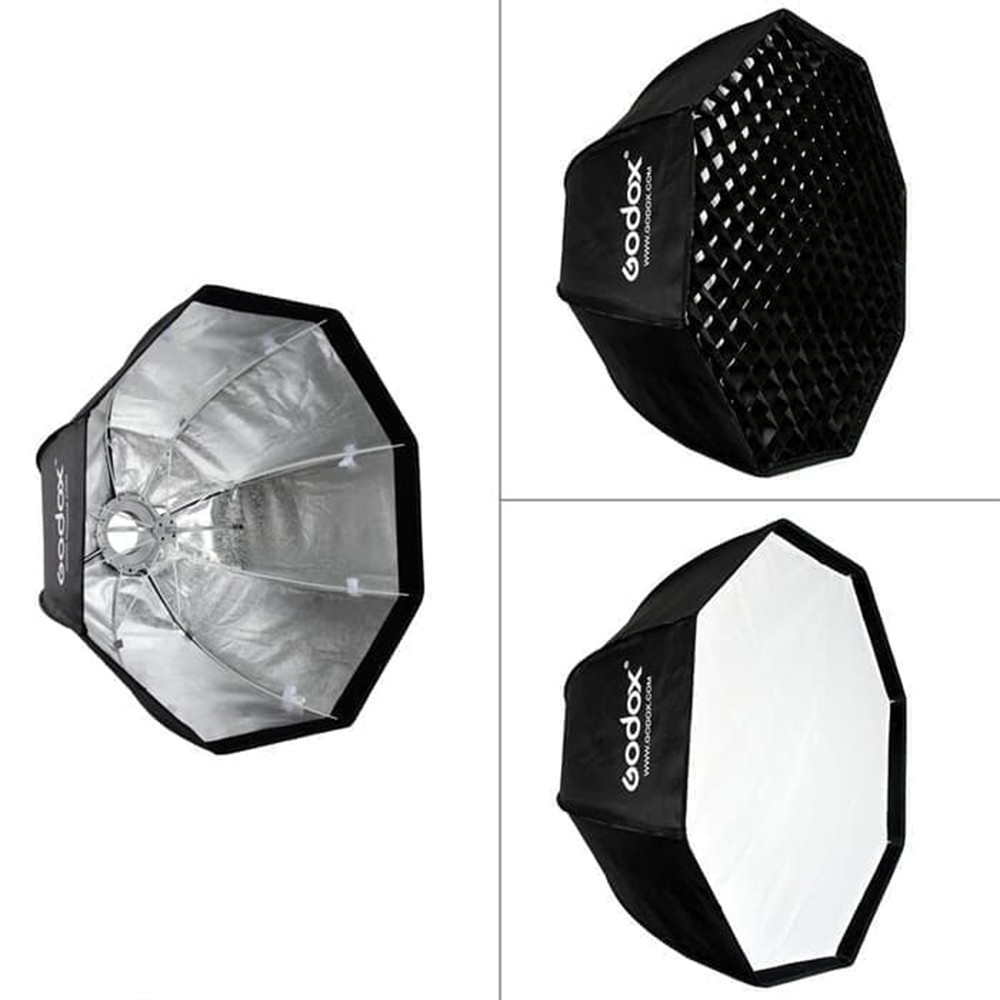 Godox Octa Softbox 80cm Umbrella Type with Velco Honeycomb Grid & Bowens Adpater, SB-GUE80 Octabox