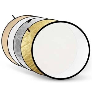 Godox Collapsible 5-in-1 Reflector Translucent Disc - 60 cm Silver, Soft Gold, White, RFT-06-6060