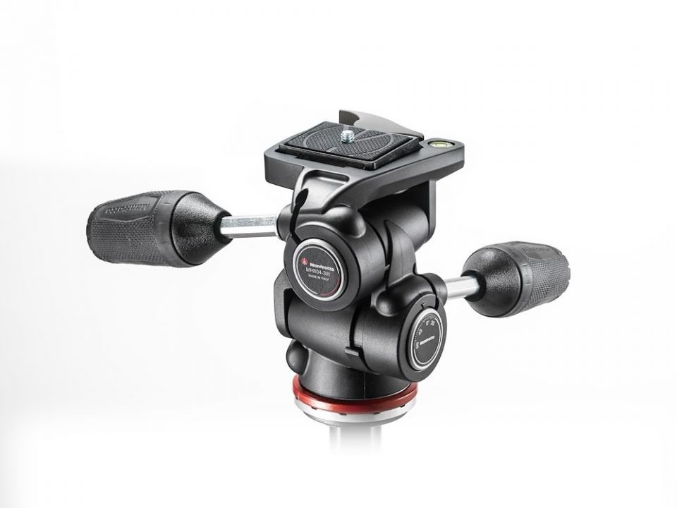 Manfrotto 3 Way Tripod Head Mark II in Adapto with retractable levers MH804-3W