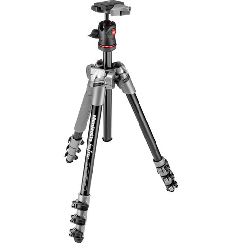 Manfrotto BeFree Compact Travel Aluminum Alloy Tripod Gray MKBFRA4D-BH