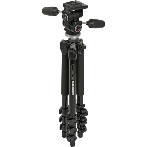 Manfrotto 4-Section Aluminum Tripod With 3-Way Head MK294A4-D3RC2