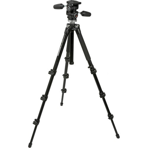 Manfrotto 4-Section Aluminum Tripod With 3-Way Head MK294A4-D3RC2