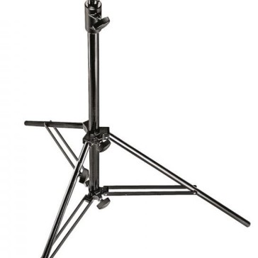 Manfrotto Aluminum Senior Stand with Leveling Leg Black 10.3 Inches, 007BU